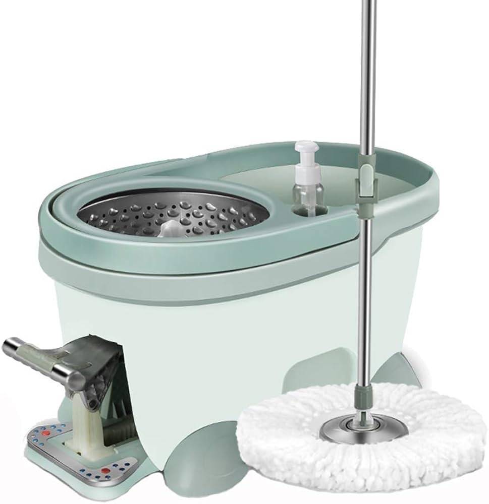 Moma 360-degree rotating microfiber mop with foot pedal