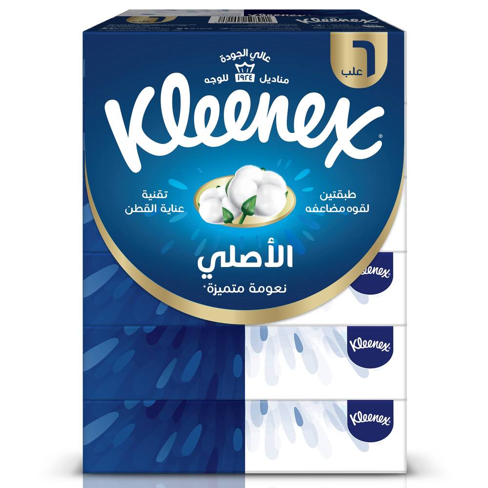مناديل كلينيكس صغير 6 علب