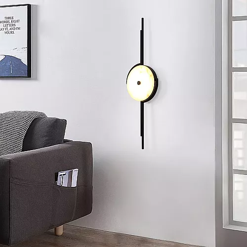 إضاءة أبليك حائط مودرن اسود E14*1L