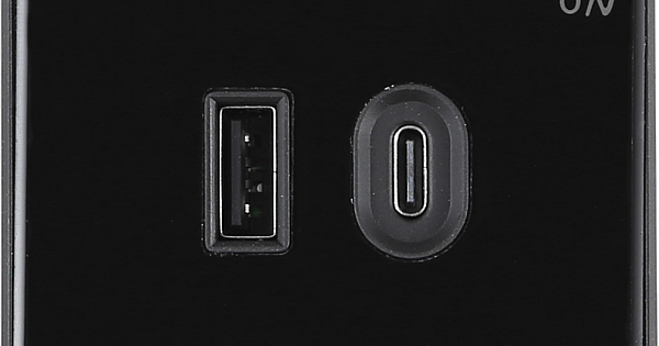 راس فيش مجرى مربع اسود مجوز USB+TYPE-C توفل