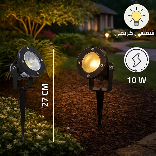 فانوس مجوز قاعدة لمبات و 2 متر و 20 سم غطاء لون اسود