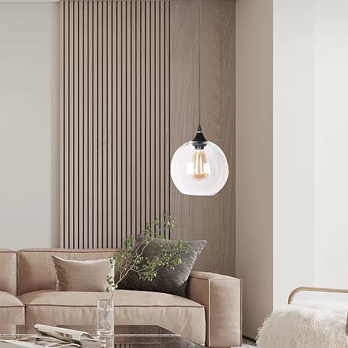علاقي مودرن اسود مع رمادي E27*1L