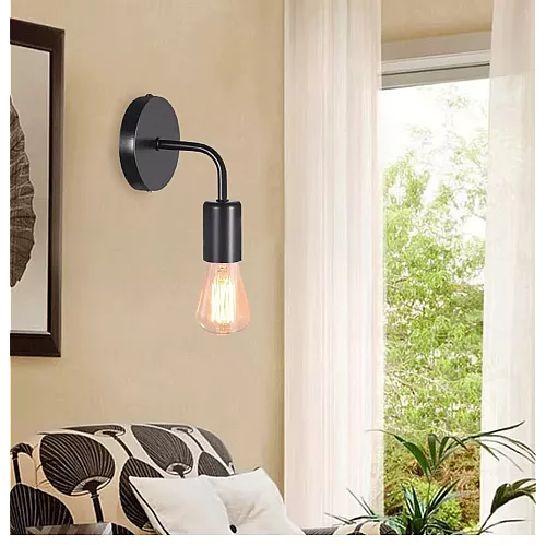 إضاءة حائط مودرن اسود E27*1L