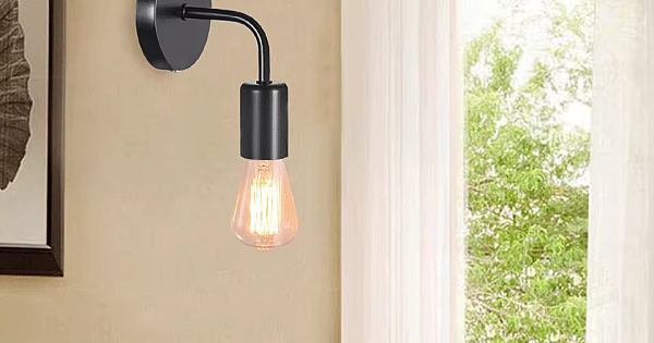 إضاءة حائط مودرن اسود E27*1L