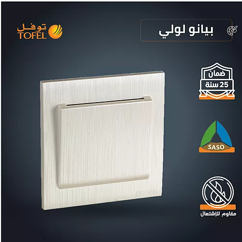 غطاء فيش مستطيل فارغ 14*7  بيانو اسود بلاتيني