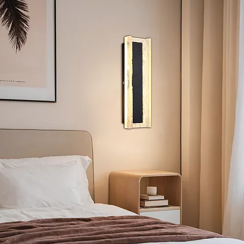 ابليك حائط جداري مودرن زيتي لون الانارة 3اضاءات 5 واط قطر 300 ملم