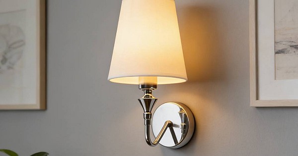 إضاءة أبليك حائط مودرن فضي E14*1L