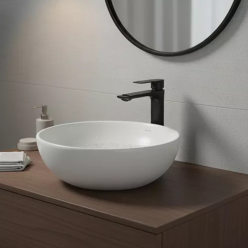 مراية دائري تعليق 60*60 فريم المنيوم سلفر ليد 3 اضاءات