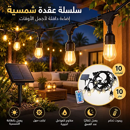 أضئ لياليك الساحرة : فانوس الزينة يعمل بالطاقة الشمسية الأنيق للحدائق والشرفات