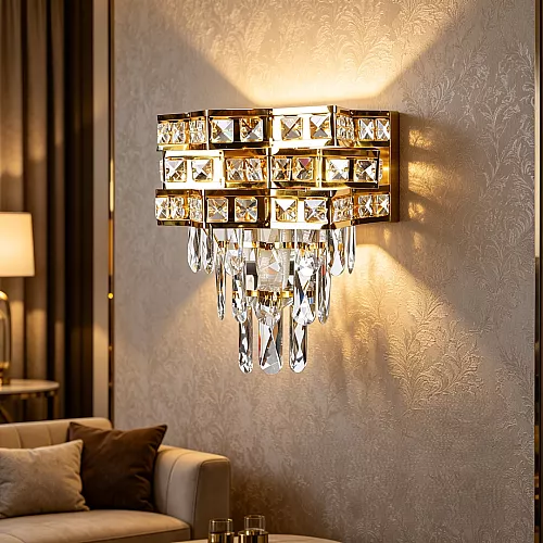 علاقي مودرن ذهبي E14*10 مقاس 800*300 ملم