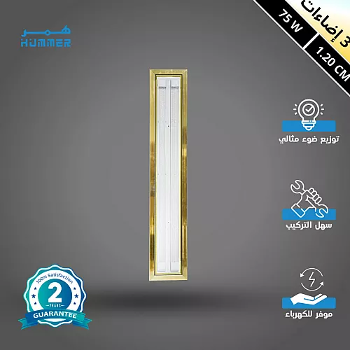 قاعدة سلفر 60 واط لون الانارة 3 اضاءات متعددة 60 سم