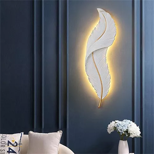 إضاءة جدارية مفرد اسود + طربوش ابيض E14*1