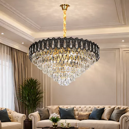 علاقي مودرن ذهبي E14*9 مقاس 600 ملم