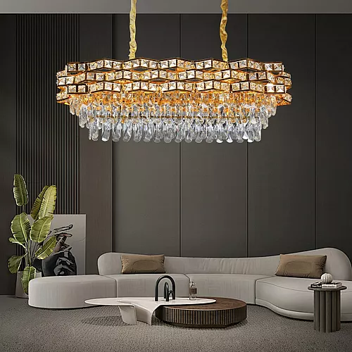 علاقي مودرن ذهبي E14*10 مقاس 800*300 ملم