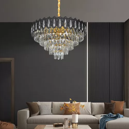 علاقي مودرن ذهبي E14*9 مقاس 600 ملم