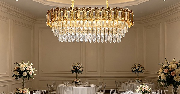 علاقي مودرن ذهبي قطر  80*30سم E14