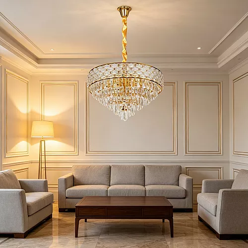 علاقي مودرن ذهبي E14*15