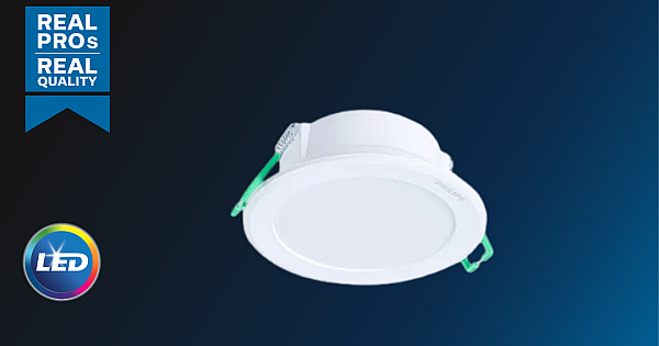 داون لايت بنل دفن ( 2.5 بوصة - 7 سم ) 3.8 واط لون الانارة اصفر IP44 ضمان 5 سنوات PHILIPS