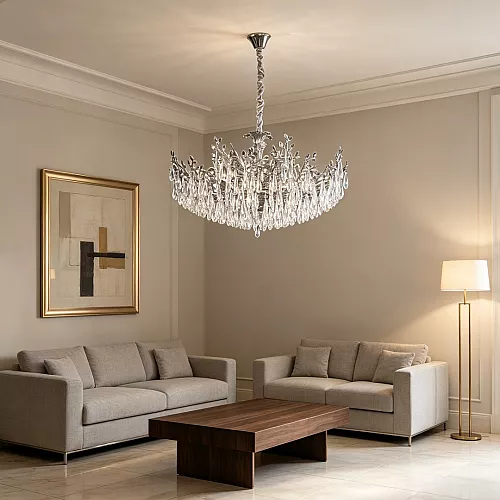 إضاءة جدارية مودرن فضي E14*2