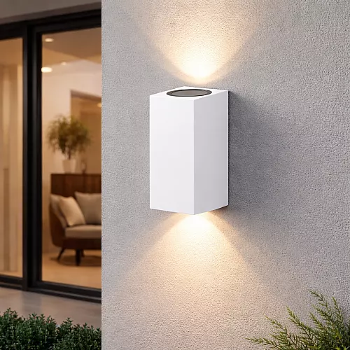 جداري بوابة همر خارجي اسود لون الانارة اصفر رباعي 8عين LED بلاستيك