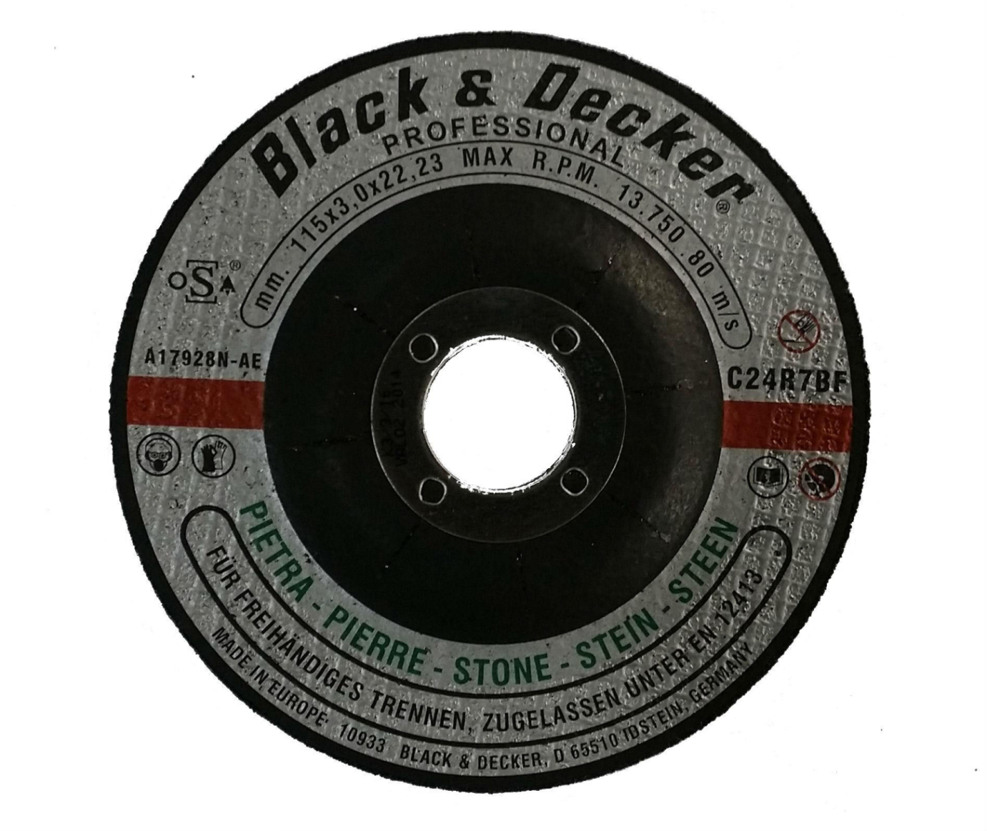 Black & Decker Stone Cutting Wheel (مقاس اللقمة: 22)