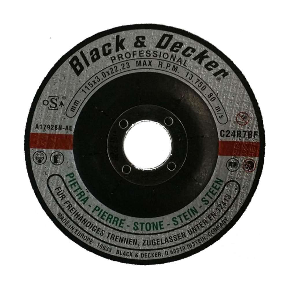 Black & Decker Stone Cutting Wheel (القطر (مم): 230 - القطر (بوصة): 9 - مقاس اللقمة: 22)