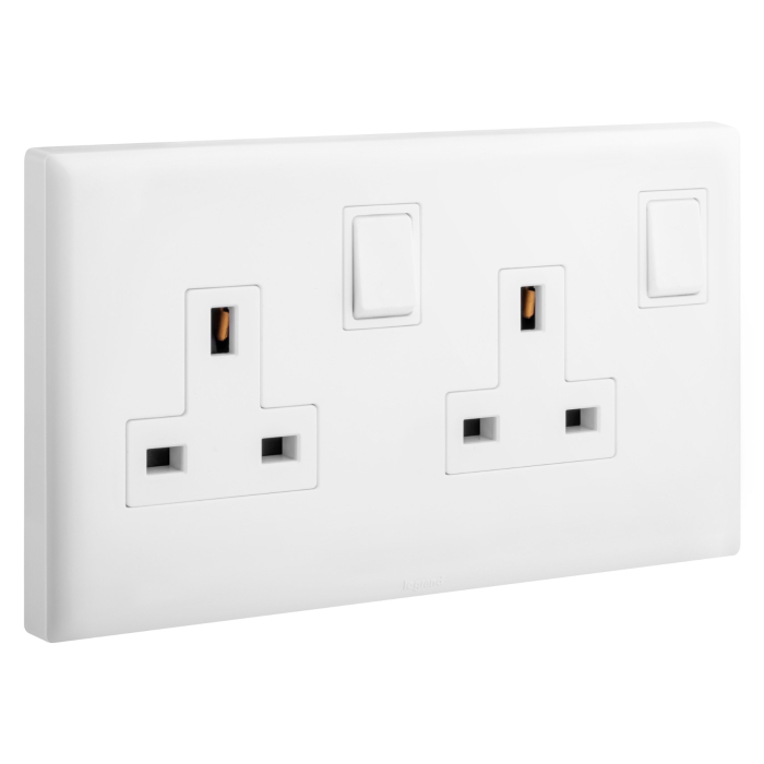 مجموعة أفياش ليجراند Eloe (gangs: 2 Gang - switch_function: Double Pole - port_type: Without USB)