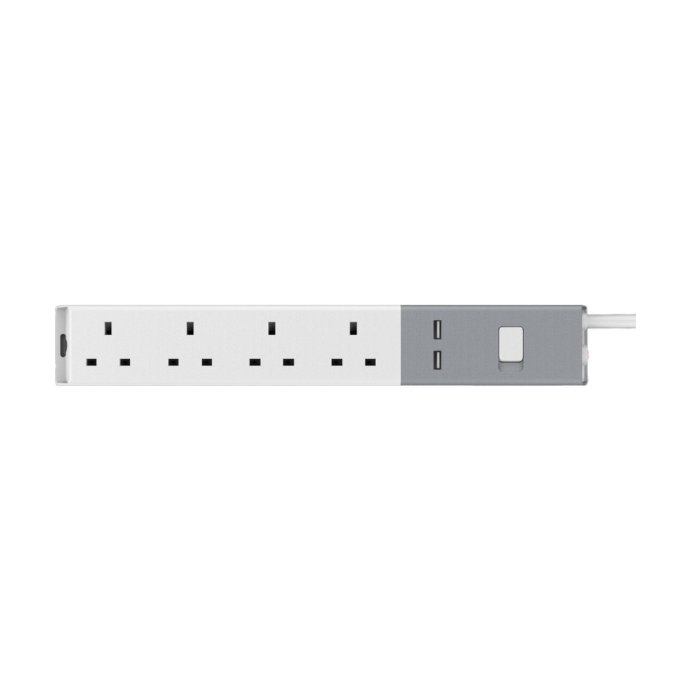 توصيلة كهرباء هيونداي 4 منافذ 3 متر | مقاومة للحريق 13A (مميزات: Without USB)