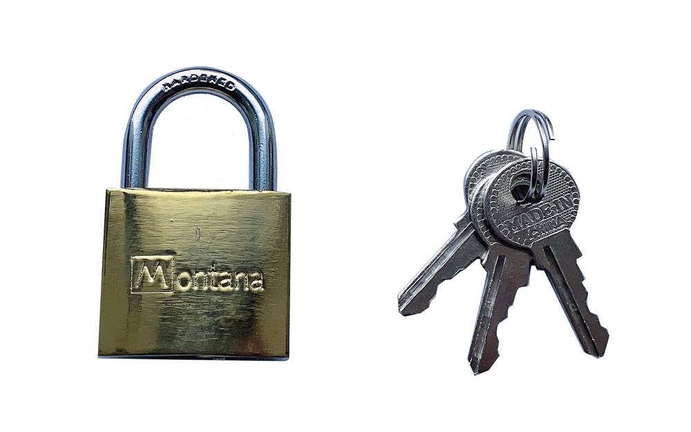 قفل | MONTANA - 50 mm - BRASS PLATED