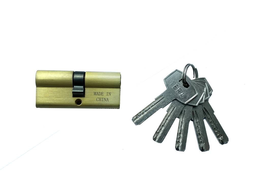 قلب كالون باب | TERA - 70 mm  /  5 KEYS - BRASS