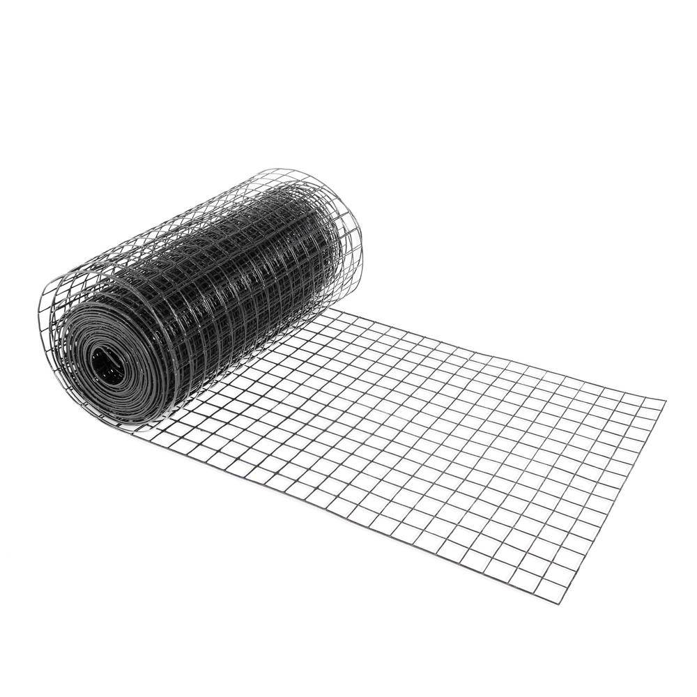 Galvanized Square Mesh - 3/4" X 1.2 X 15 m - Black