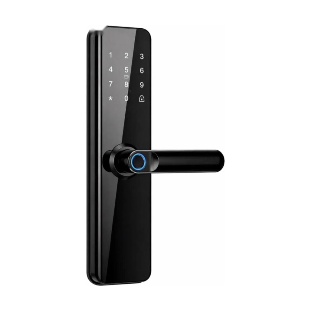 قفل باب ذكي كافان بمقبض وبصمة ونظام TTLock