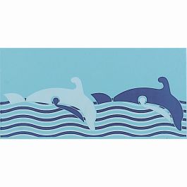 بلاط مسابح 12×24×0.9 سم - أزرق فاتح