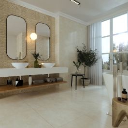 بلاط جدران 30×90×1.0 سم - بيج فاتح