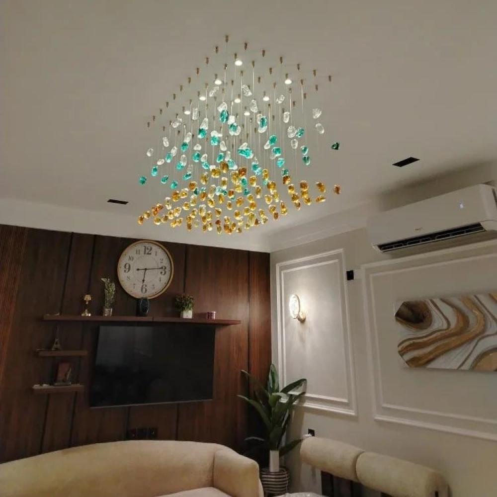 ثريا حجر مقاس 50×80سم 187 حبه حجر