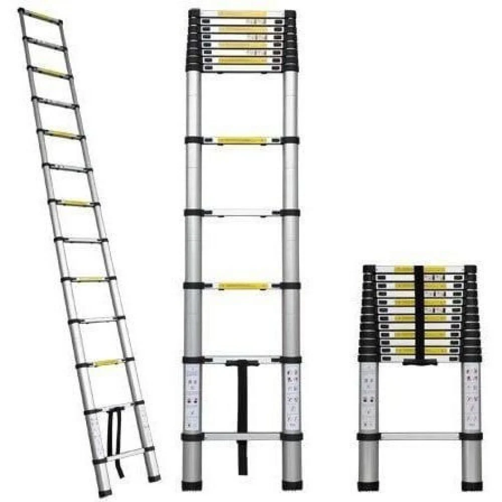 Aluminum single scaffolding ladder in multiple sizes