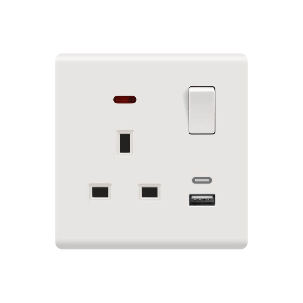 فيش-زي-مجوز-13-أمبير-مع-مفتاج-نيون-ابيض-لامع-ac-usb-قطب-مزدوج-32*88*86-ملم