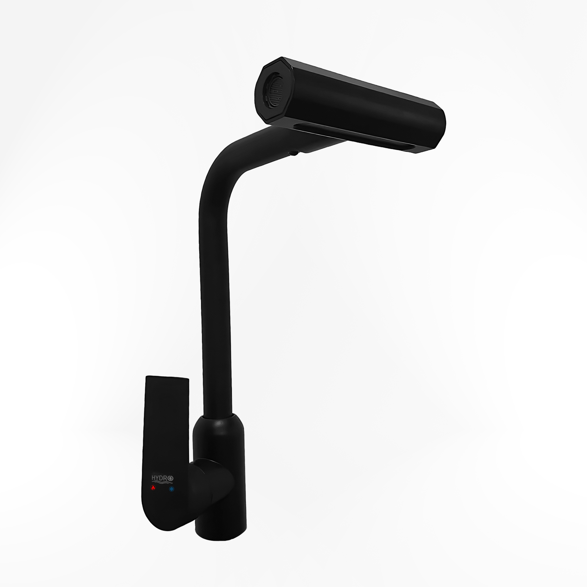 Multi-directional kitchen mixer Black