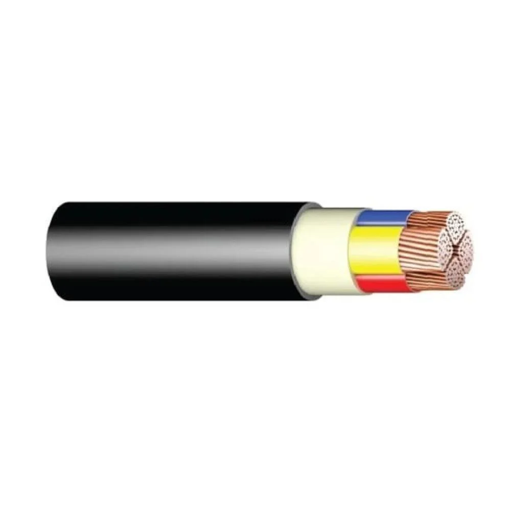 كابل منخفض الجهد XLPE/PVC من كابلات جدة - مقاس 4×70 بالمتر - 600/1000 فولت - اسود