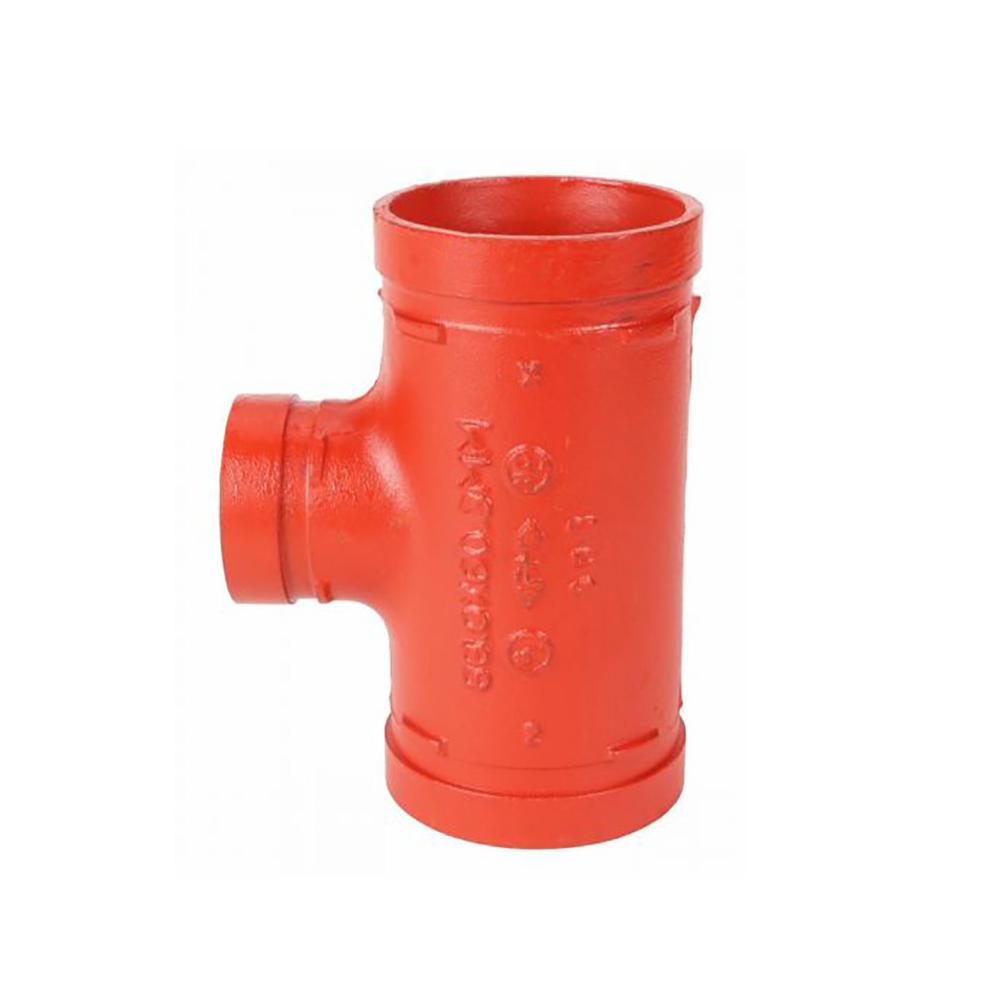 قسام حديد حرف T جروفد UL/FM - مقاس  3x2-1/2 بوصة - أحمر