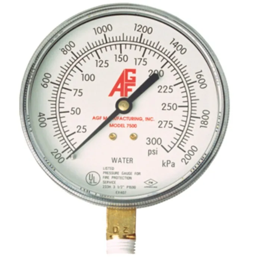 عداد ضغط – 300 PSI، قطر 3½ بوصة