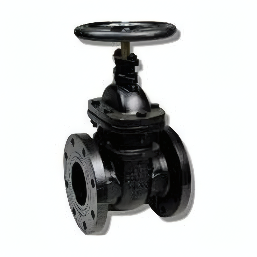 محبس بوابة – 4 بوصة، باللون الأسود
