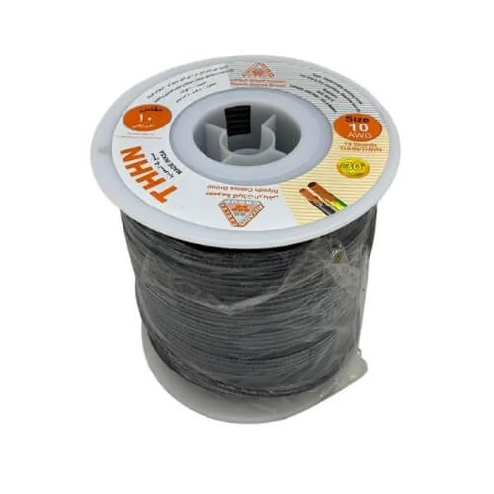 سلك نحاس من كابلات الرياض - 450/750 فولت - طول اللفه 500 قدم - AWG/THNN AWG10/PVC - ابيض