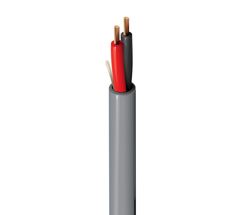 كابل صوت 4300UE LSZH - عدد 2 خط - مقاس 18 AWG - من بلدن - رمادي