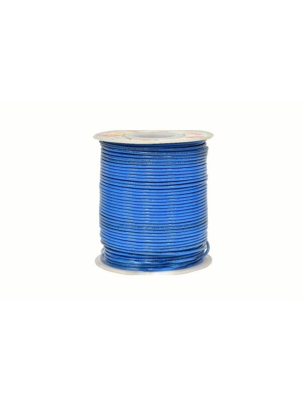 سلك نحاس من مسك - 300/500 فولت - طول اللفه 500 قدم - THNN/AWG12/PVC - ازرق