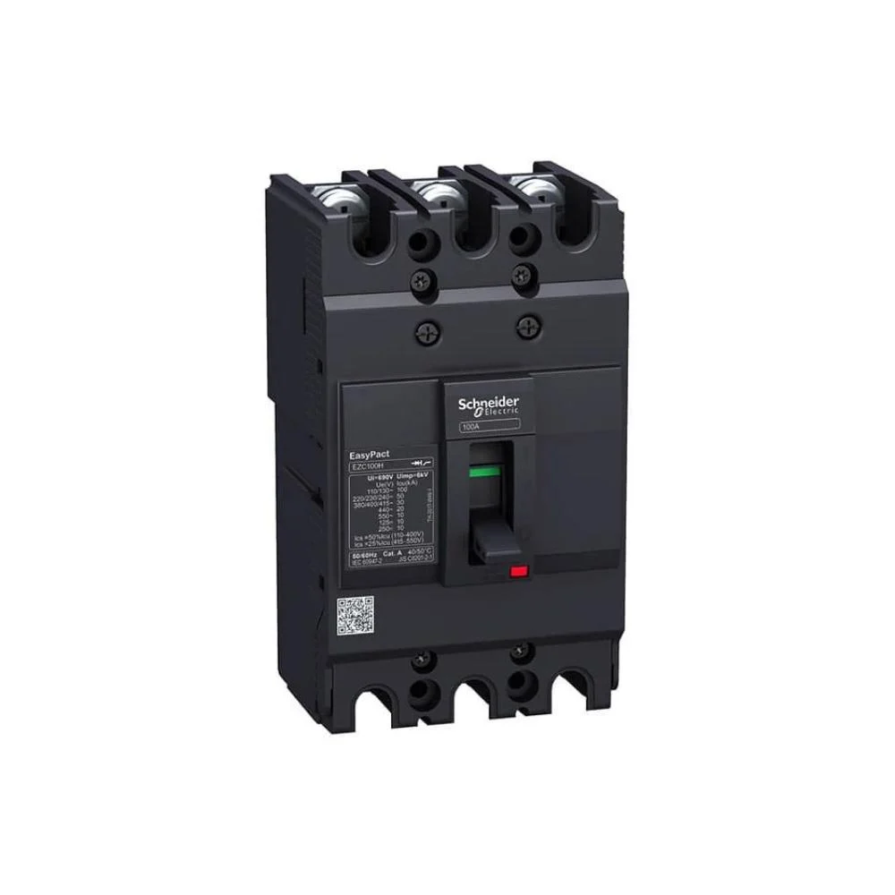 قاطع رئيسي ثلاثي القطب من شنايدر - 60 امبير - Easypact EZC100N3060,TMD