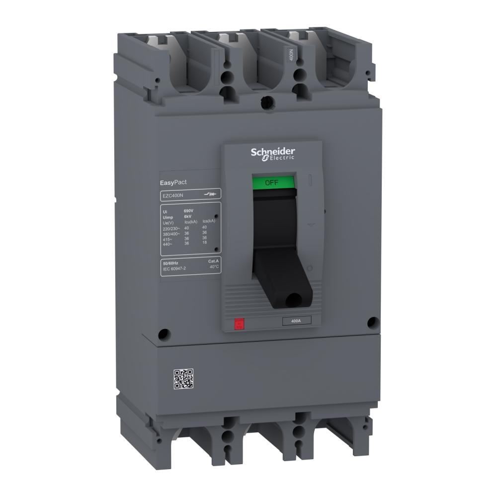 قاطع رئيسي ثلاثي القطب من شنايدر  - 3 بول - 320 امبير - Easypact EZC400N - EZC400N3320N