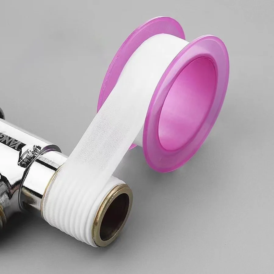 شريط PTFE عريض سميك 5م لإحكام تسرب الغاز والسباكة