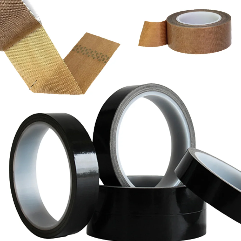 شريط PTFE زجاجي مطلي 10م مقاوم للحرارة لآلات التفريغ