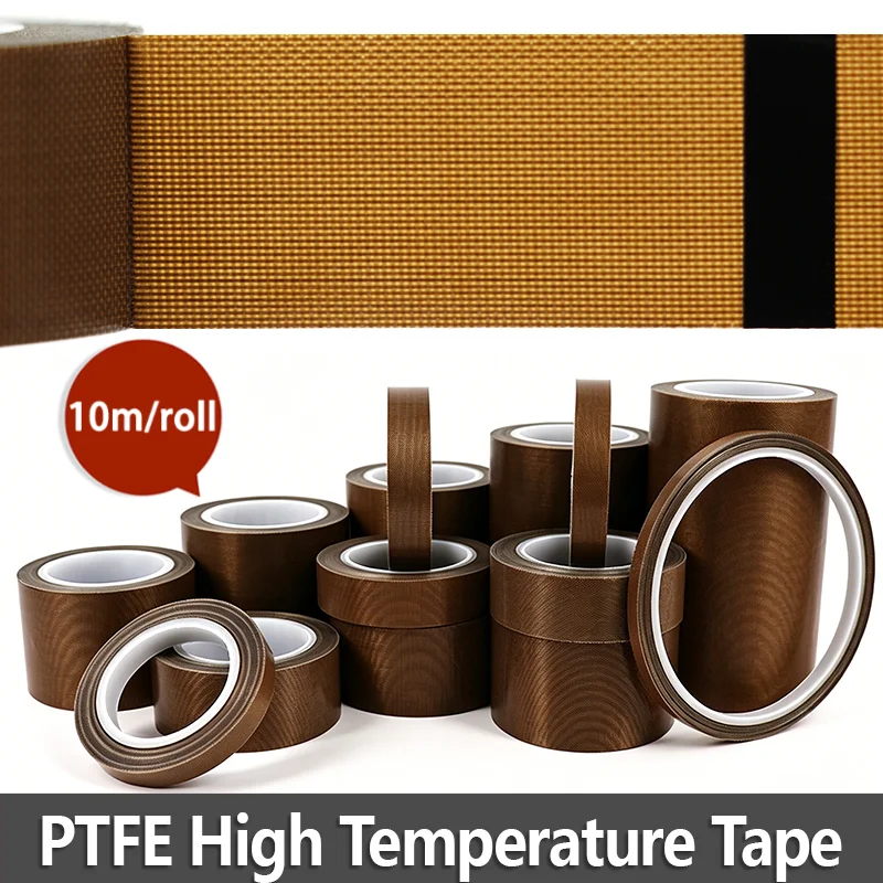 شريط PTFE ذاتي اللصق 10م مقاوم للحرارة للعزل الحراري